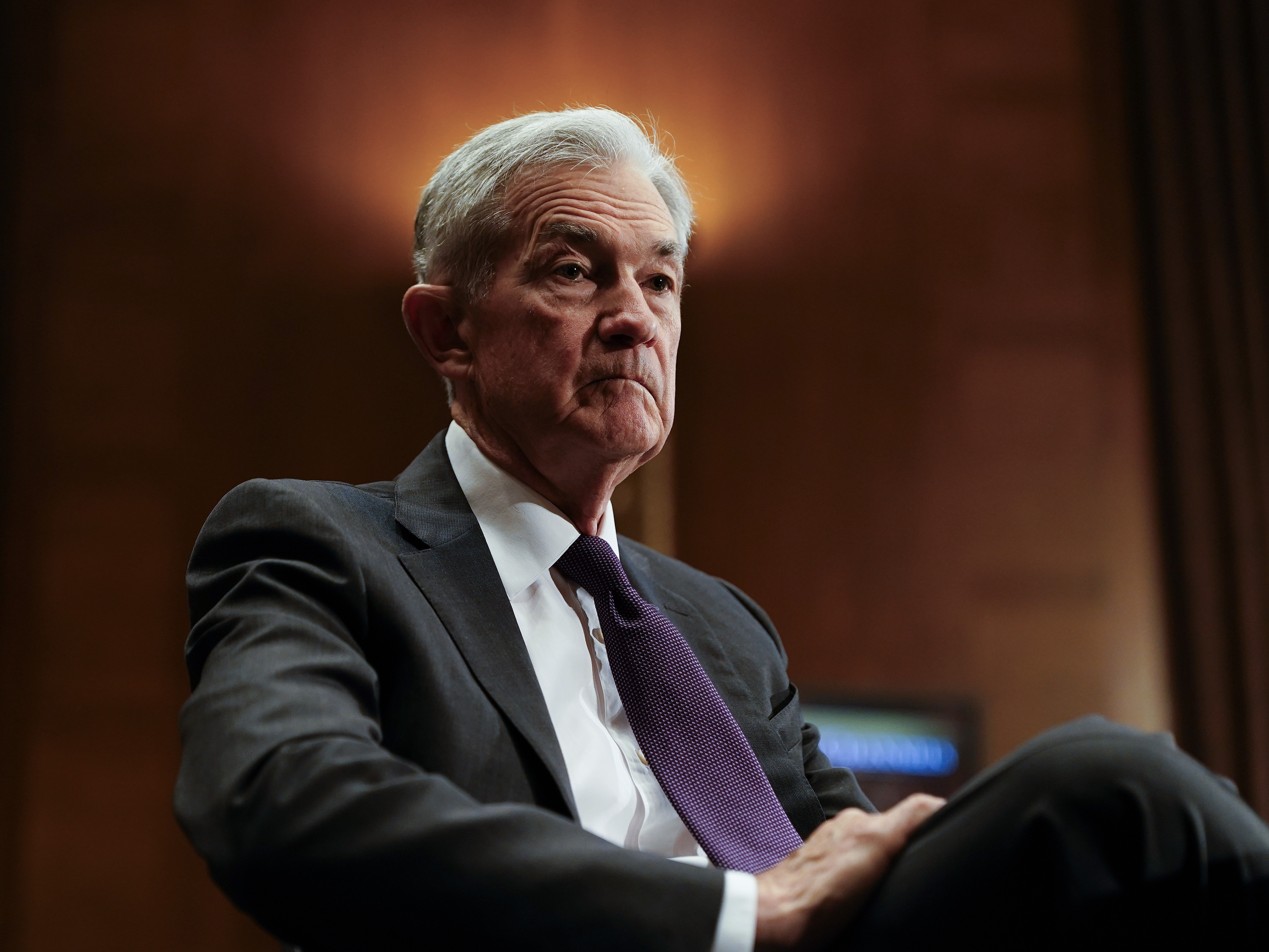 caption: In his last Jackson Hole address as Federal Reserve chairman Friday, Jerome Powell will address the economic outlook and the Fed's long-term balancing act between fighting inflation and unemployment.  The speech comes as the central bank is under mounting pressure from the White House to lower interest rates.