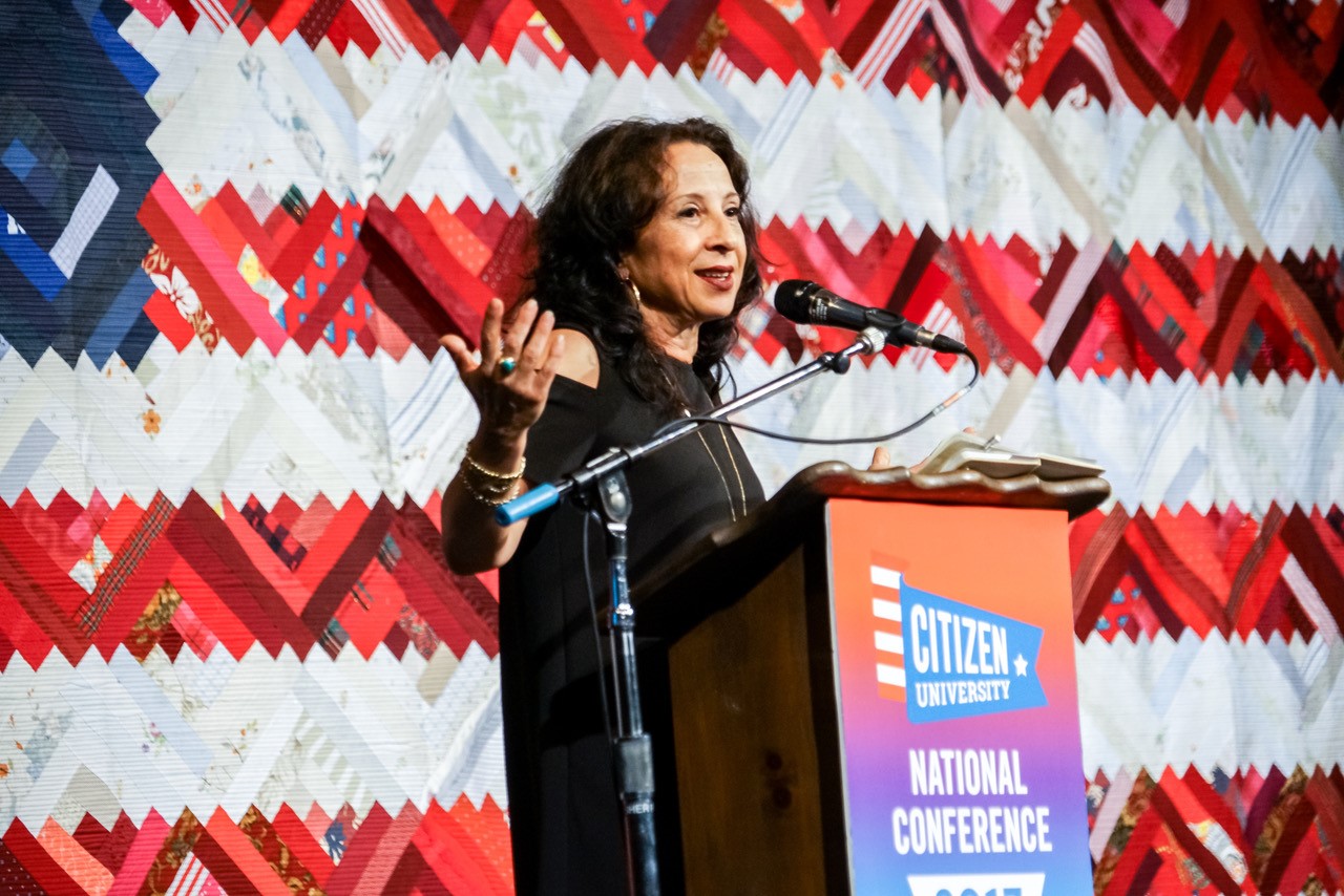 caption: Maria Hinojosa at Citizen University