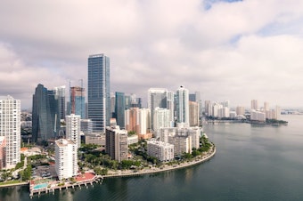 caption: The Miami waterfront. 