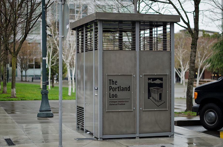 caption: The Portland Loo, an example of a public restroom from our neighbors in Oregon.