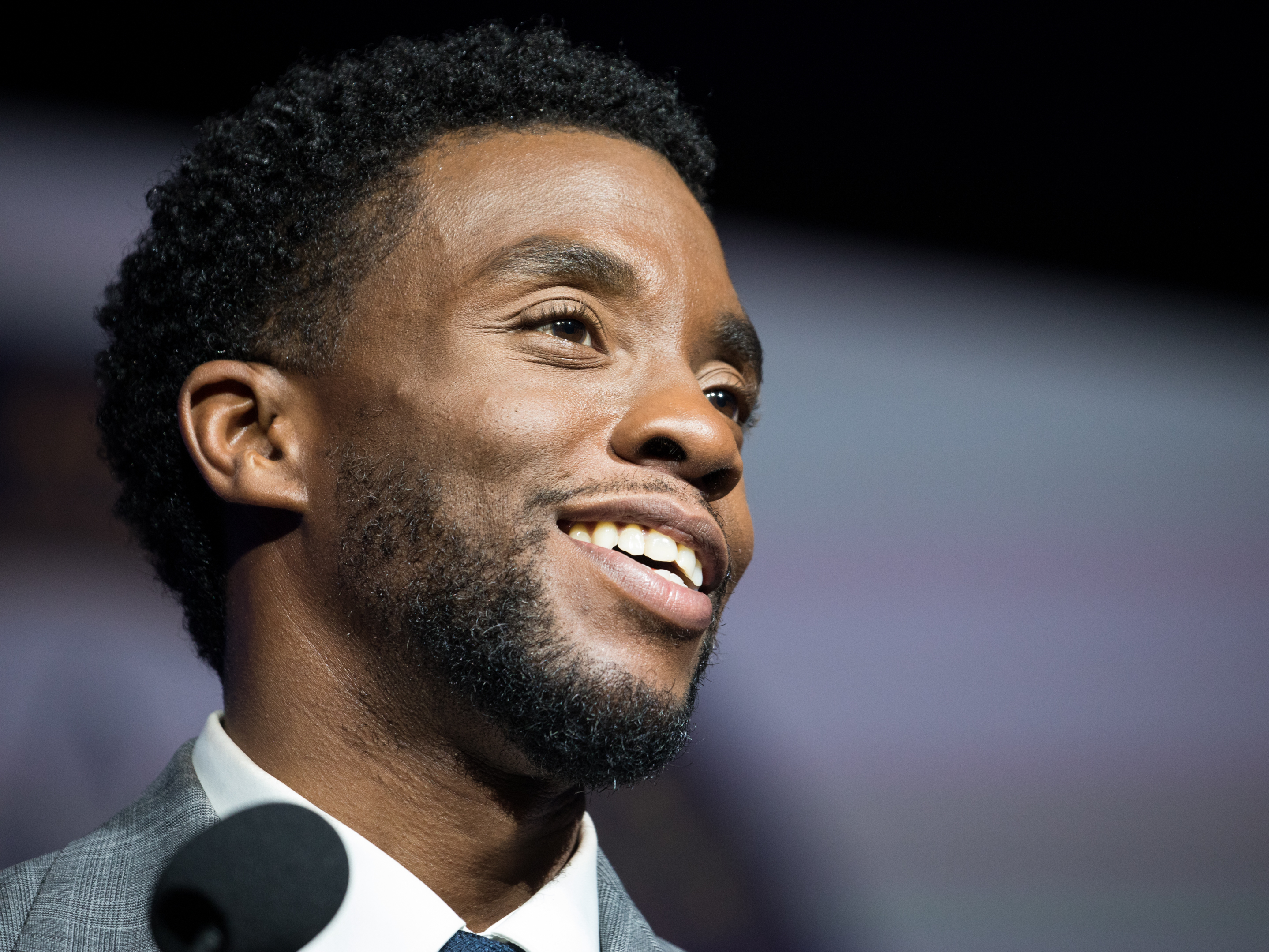 caption: Actor Chadwick Boseman in 2017.