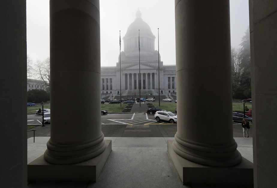 caption: The Legislative Building on the opening day of the 2019 session. Lawmakers want to make financial aid for higher education an entitlement.CREDIT: TED S. WARREN / THE ASSOCIATED PRESS