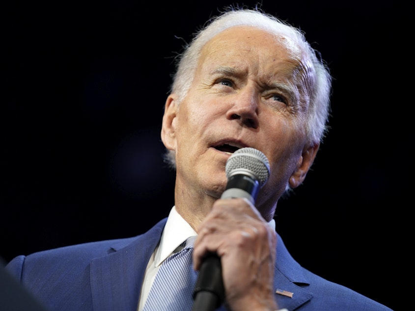 caption: President Biden, seen here in Washington on Tuesday, will announce Wednesday the release of an additional 15 million barrels from the Strategic Petroleum Reserve.