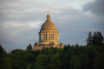 caption: The Washington state capitol in Olympia.