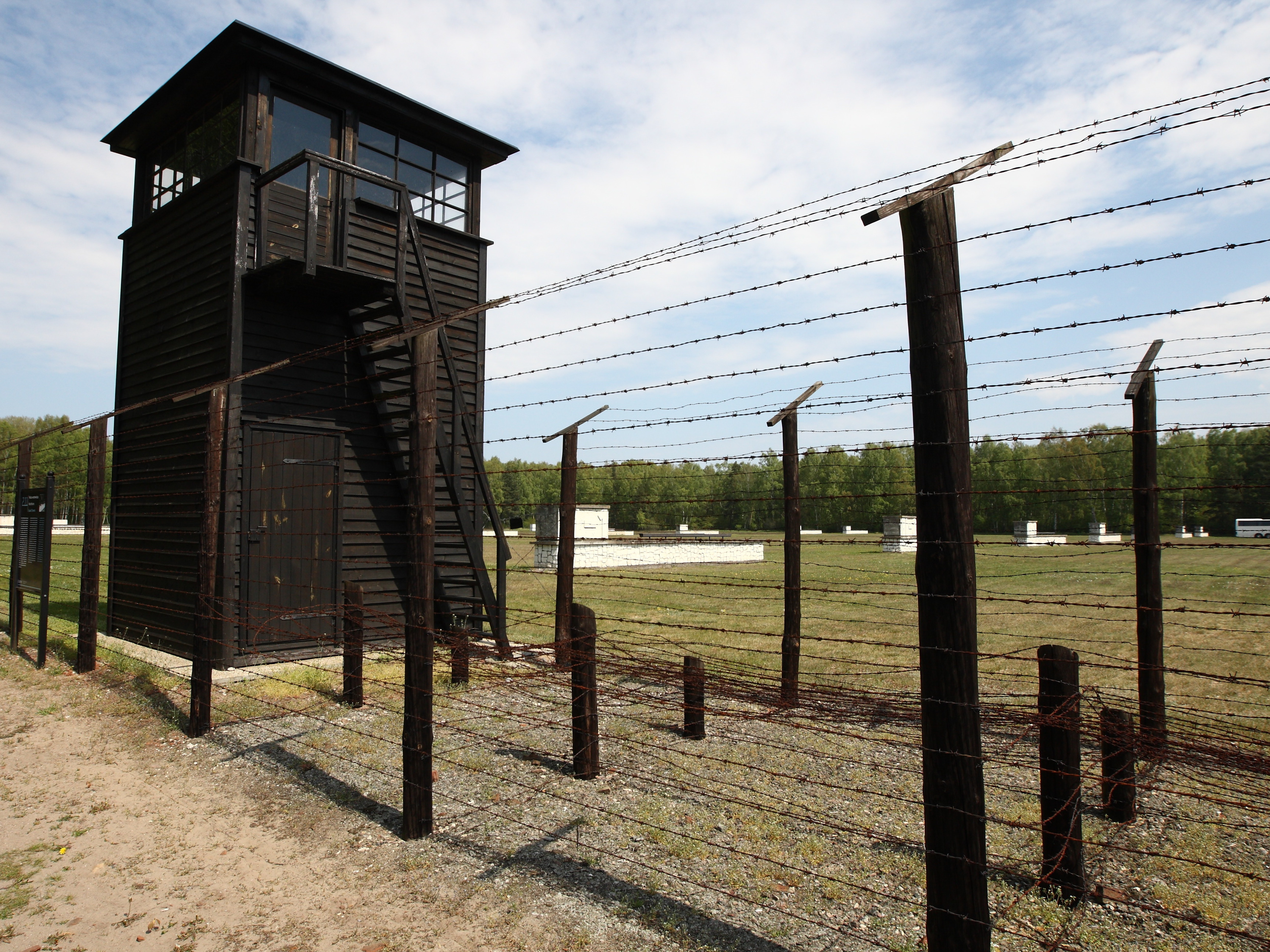 caption: A former typist and secretary at the Stutthof concentration camp in Poland is charged with being complicit in mass murder. The camp, seen here in 2016, has become a museum.
