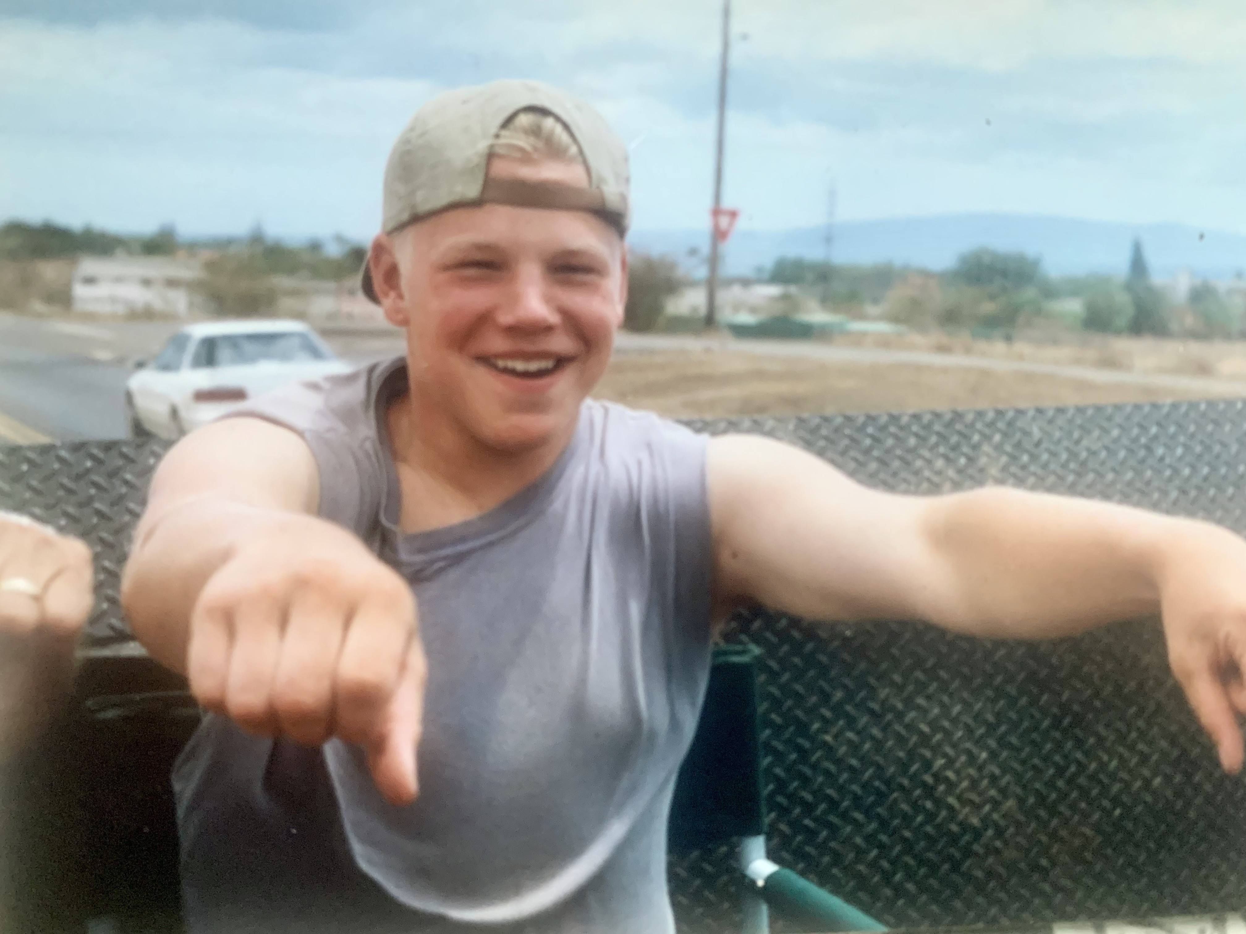 caption: Ocean Mason, as a teenager.