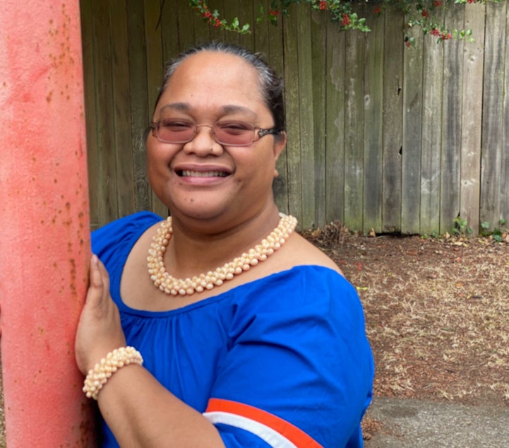 caption: Marshallese community advocate, Cecilia Takiah Heine, has helped dozens of people navigate the unemployment benefit system. 
