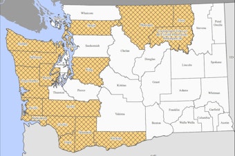 caption: The Federal Emergency Management Agency issued a disaster declaration for 16 counties in Washington state on Monday.