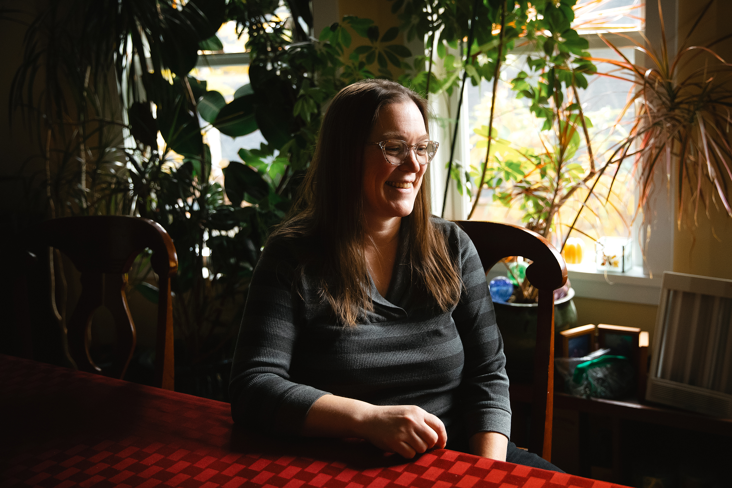 caption: Marianne Bryan is portrayed on Friday, Nov. 7, 2025, at her home in Seattle. 