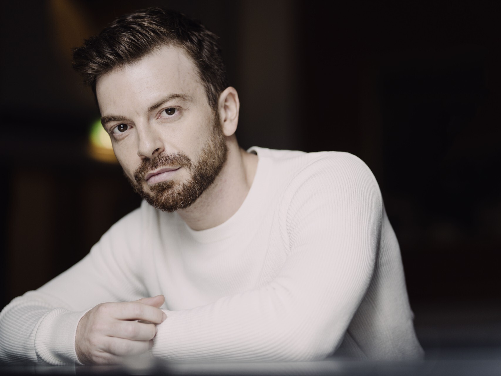 caption: In his new album, <em>Amours Interdites</em>, French pianist David Kadouch highlights music by gay composers whose concealed their sexuality because it wasn't accepted in the late 19th and early 20th centuries.