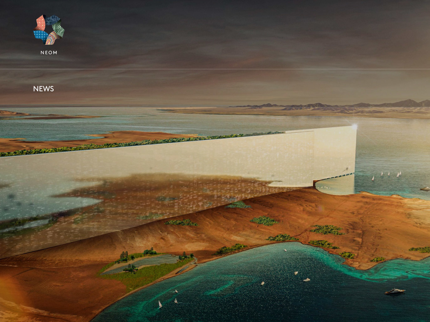 caption: The Line is an ambitious part of Saudi Crown Prince Mohammed bin Salman's plan to diversify the kingdom's economy and remake part of its geography.