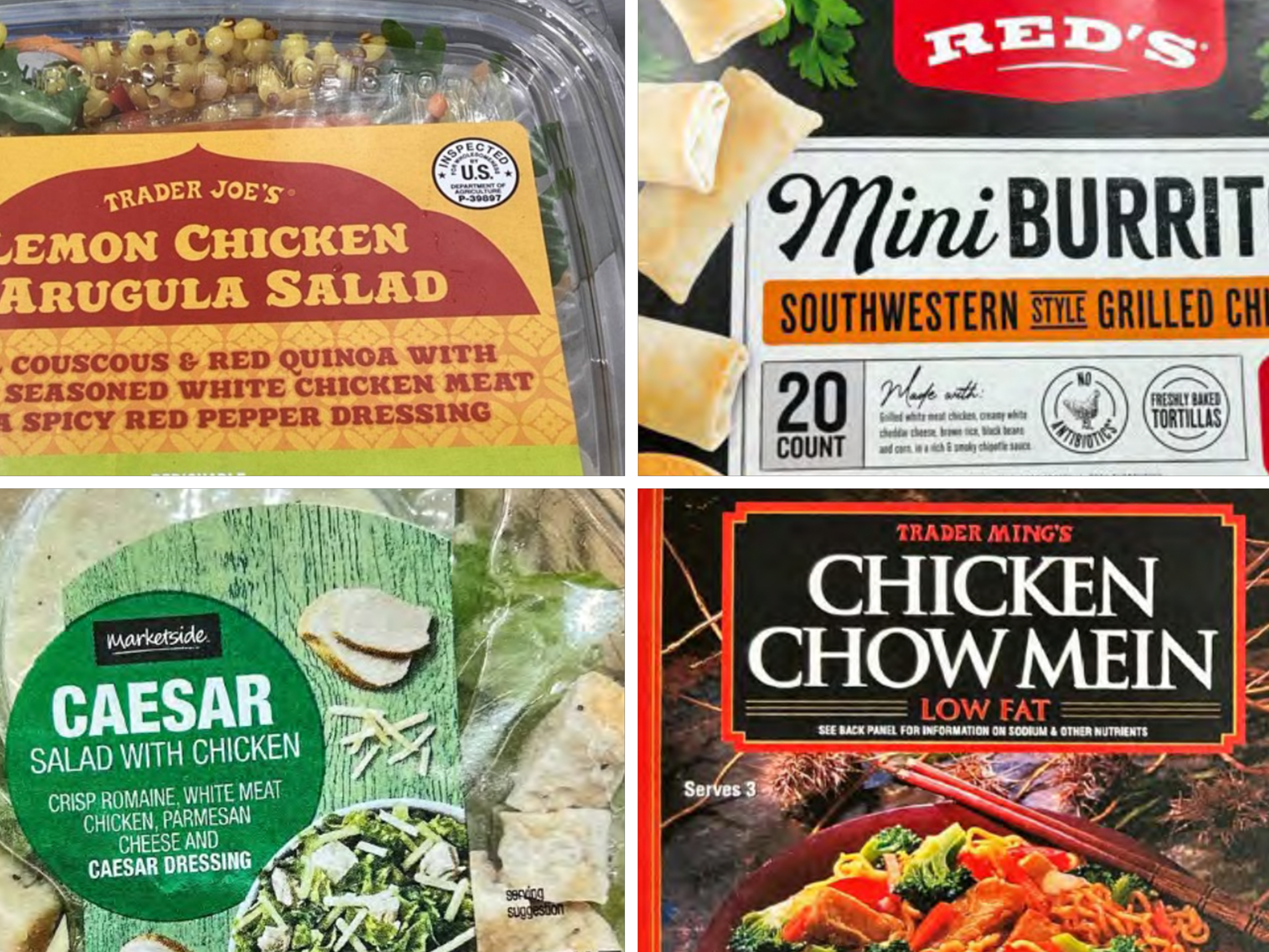 caption: A sampling of some of the hundreds of ready-to-eat products affected by the BrucePac recall, according to the USDA.