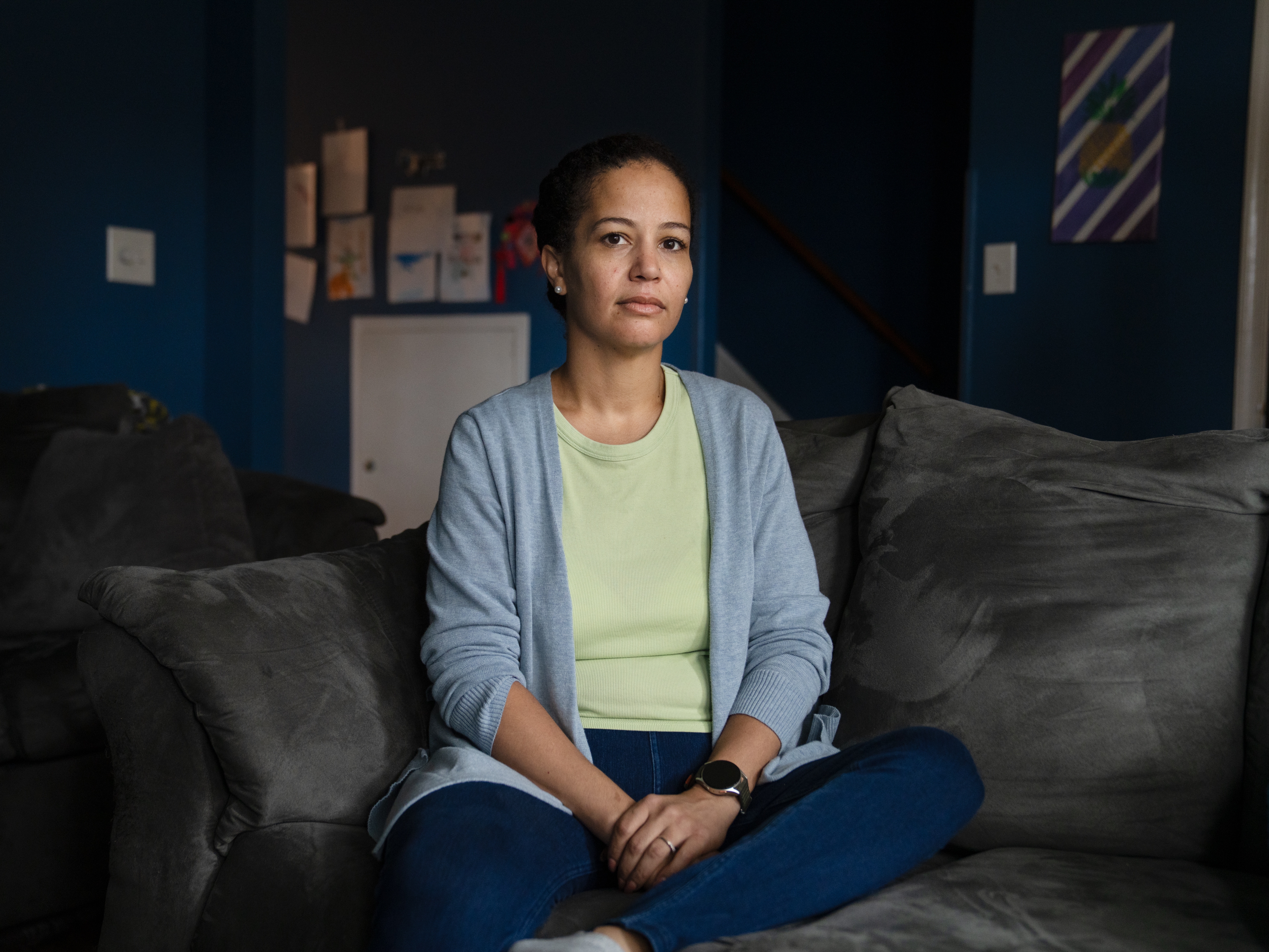 caption: Stephani Cherkaoui is one of more than 150,000 federal workers who took the Trump administration's "Fork in the Road" buyout offer.