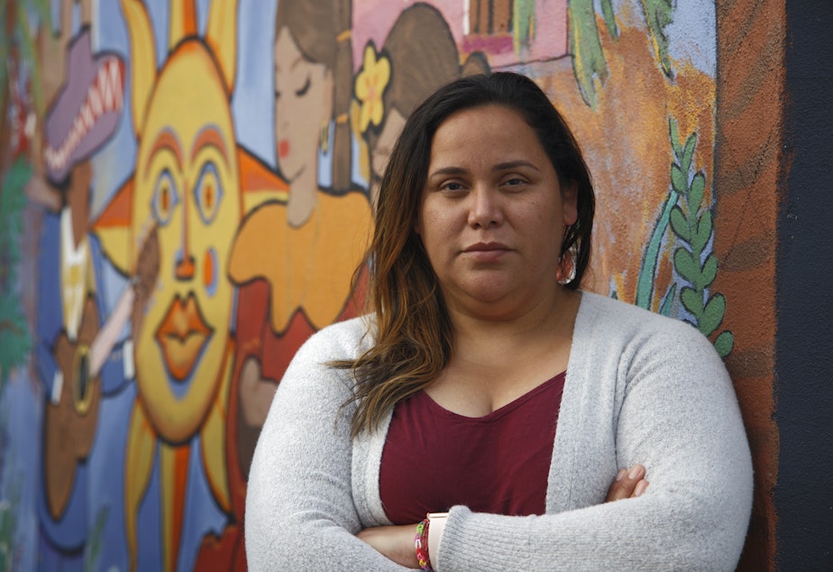 caption: Aurora Pacheco was both a parent and teacher at Impact Public Schools' Tukwila school before she resigned in 2021.