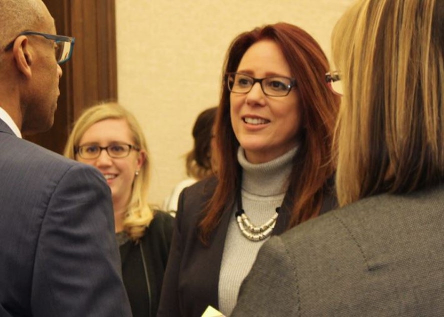 caption: Washington Secretary of State Kim Wyman, December 2017.