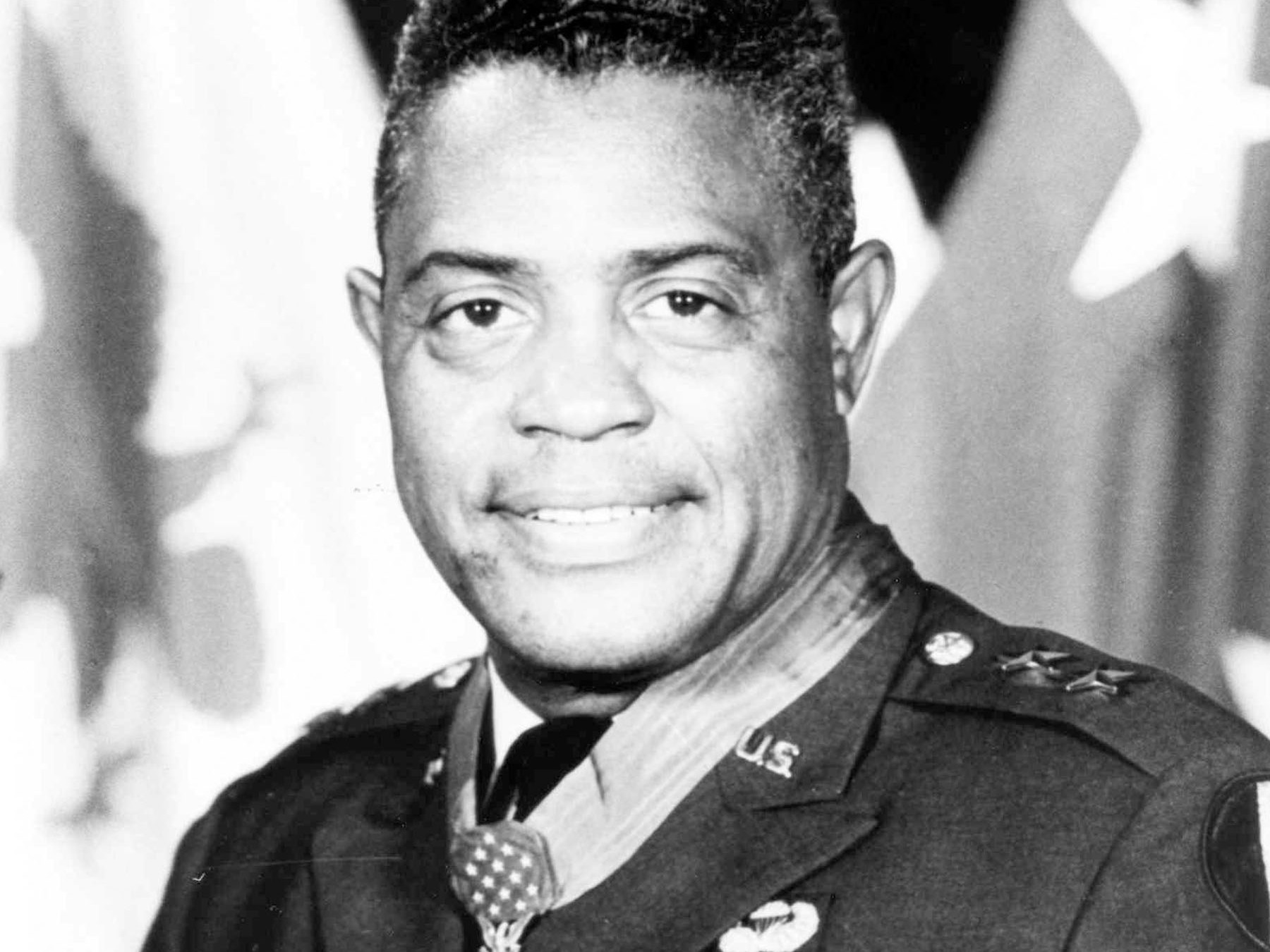 caption: In 1970, President Richard Nixon awarded the Medal of Honor to then-Lt. Col. Charles C. Rogers, for his courage and leadership in defeating repeated attacks in southern Vietnam. A Defense Department web page honoring Rogers was briefly taken down.