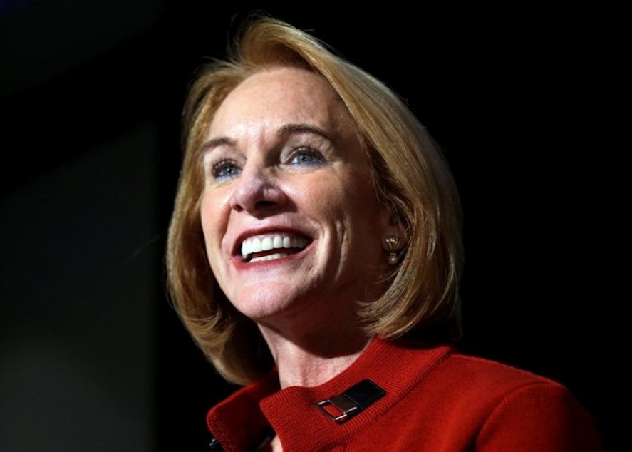 caption: It's the first birthday party of a Seattle led by Jenny Durkan.