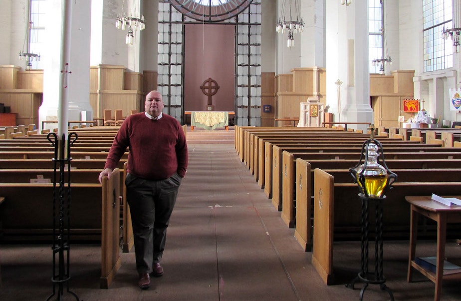 caption: St. Mark's Dean Steven Thomason says the cathedral has a civic mission as well.