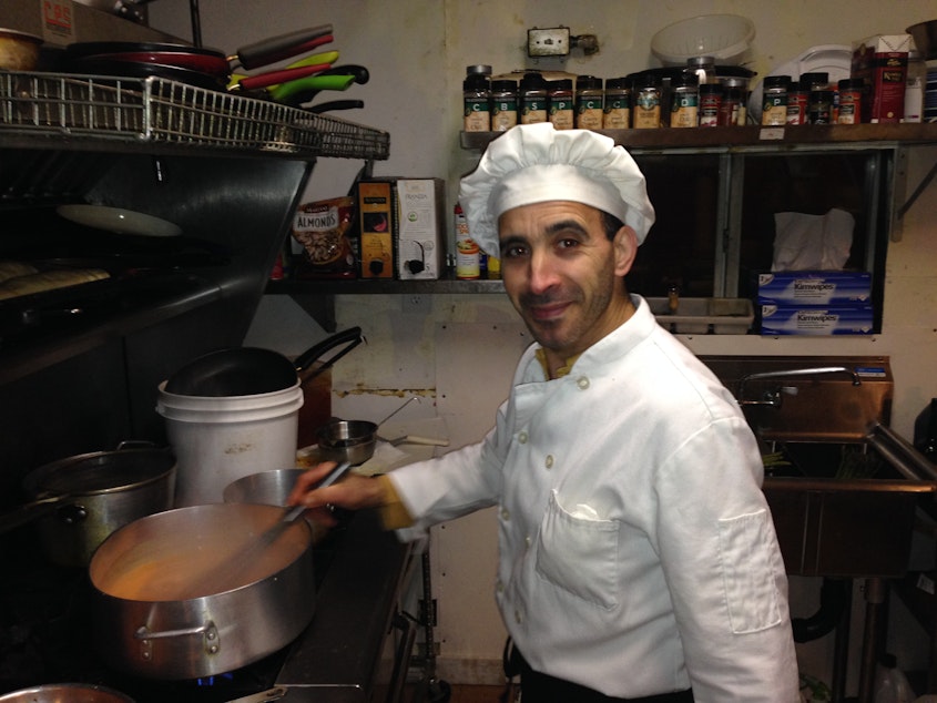 caption: Chef Abe Hagel of Zouave.