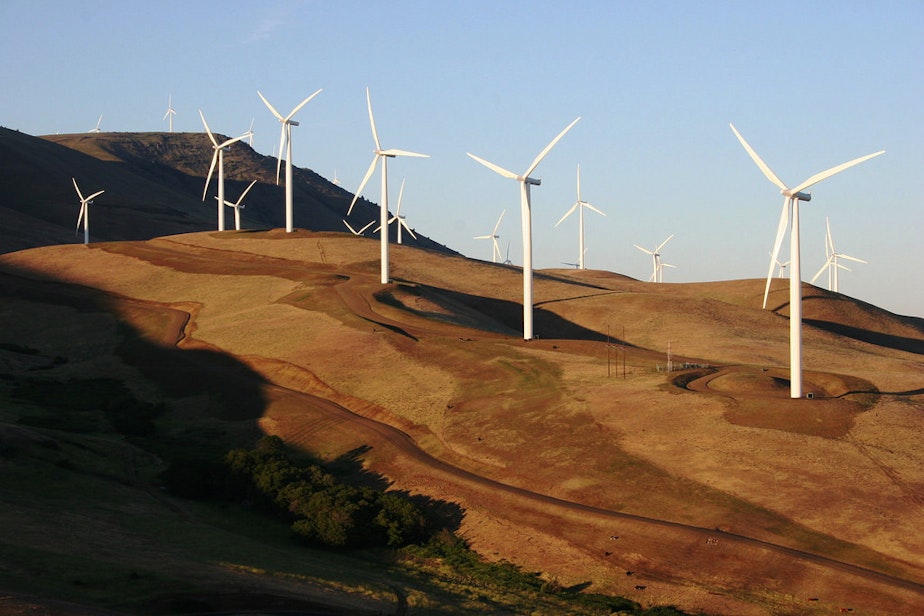 caption: The Big Horn Wind Farm in Klickitat County, Washington.