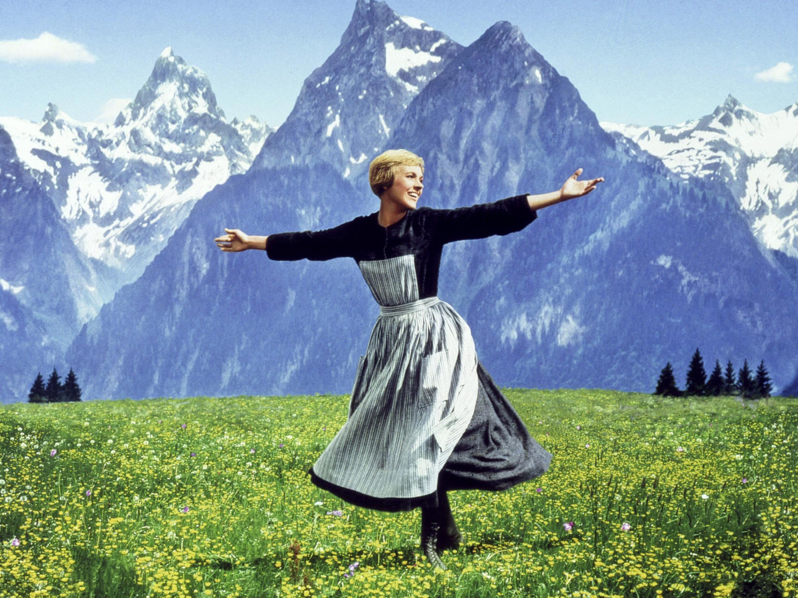 caption: Julie Andrews sang "The hills are alive" in the film version of <em>The Sound of Music</em>, but Hammerstein's letters reveal that a much bigger Hollywood star had lobbied hard to play Maria.