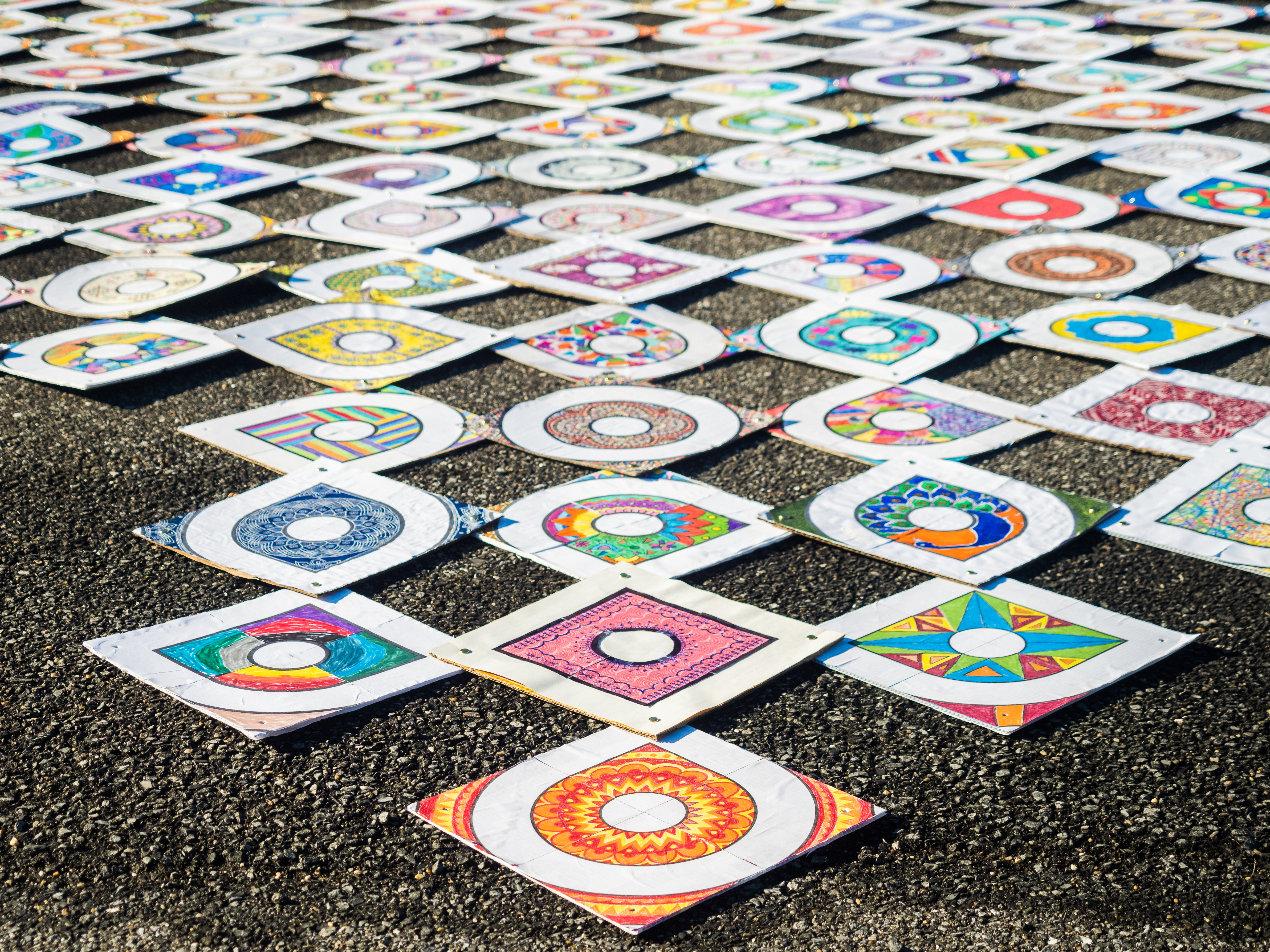 caption: The inauguration kolam project is "not just a welcoming of a new administration. It's this idea that so many people came together with all of their stories," says Sowmya Somnath, one of the organizers.