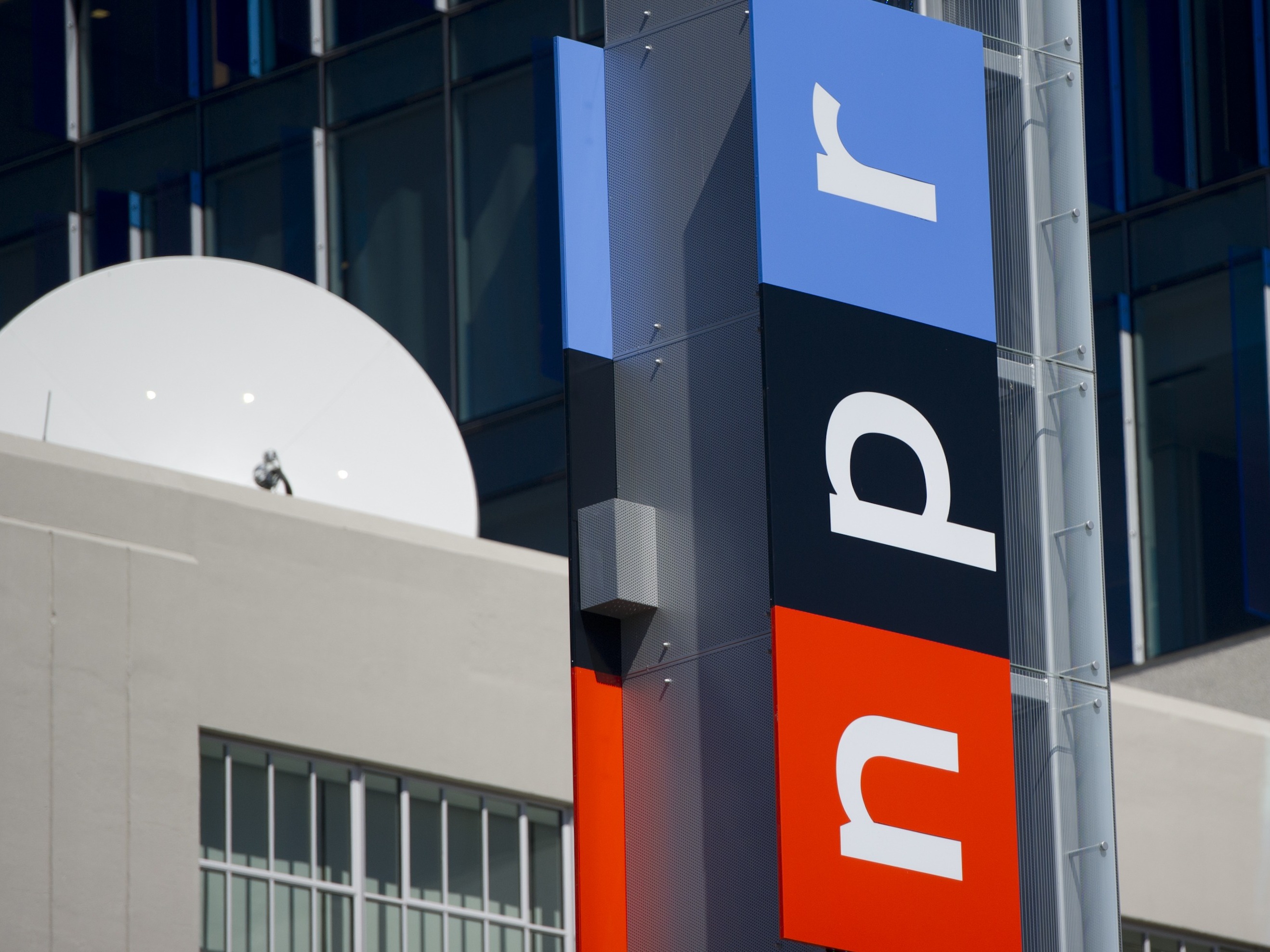 caption: The headquarters for National Public Radio, or NPR, are seen in Washington, DC, September 17, 2013.