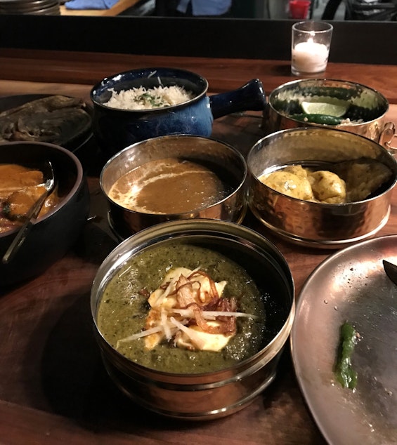 caption: Kricket Club focuses on modern Indian cuisine in Seattle's Ravenna neighborhood. 