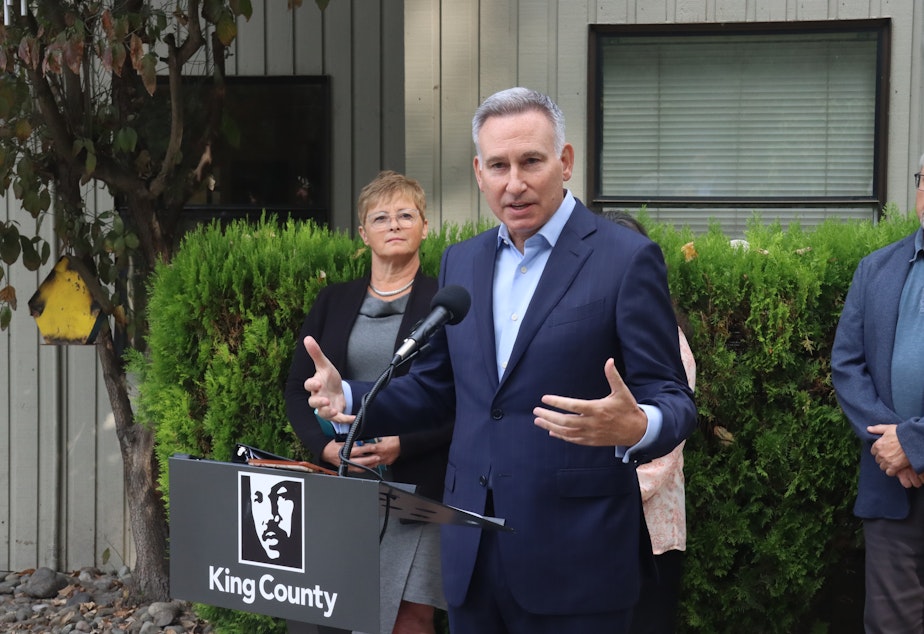 caption: King County will acquire Cascade Hall, a 64-bed long term treatment facility. King County Executive Dow Constantine says the purchase will limit wait times for patients seeking help.