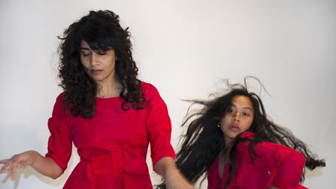 caption: Contemporary dance production 'Pat Graney: Girl Gods.'