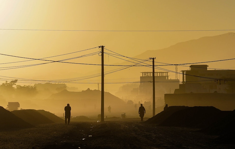caption: Morning in Kabul, Afghanistan. September 25, 2020.
