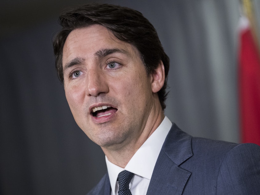 caption: Canadian Prime Minister Justin Trudeau says his intelligence services have reviewed an audio recording of the death of journalist Jamal Khashoggi in Istanbul. He also thanked Turkish President Recep Tayyip Erdogan for his "strength" in response to the case.