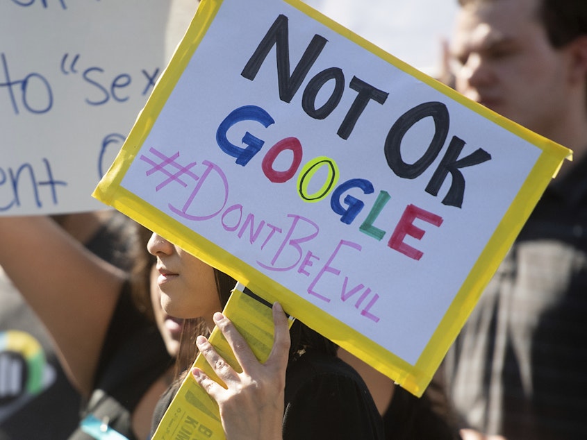 caption: Google has been rocked by activism among employees who have grown increasingly critical of the company in recent years over issues ranging from sexual harassment to contracts with the U.S. government.