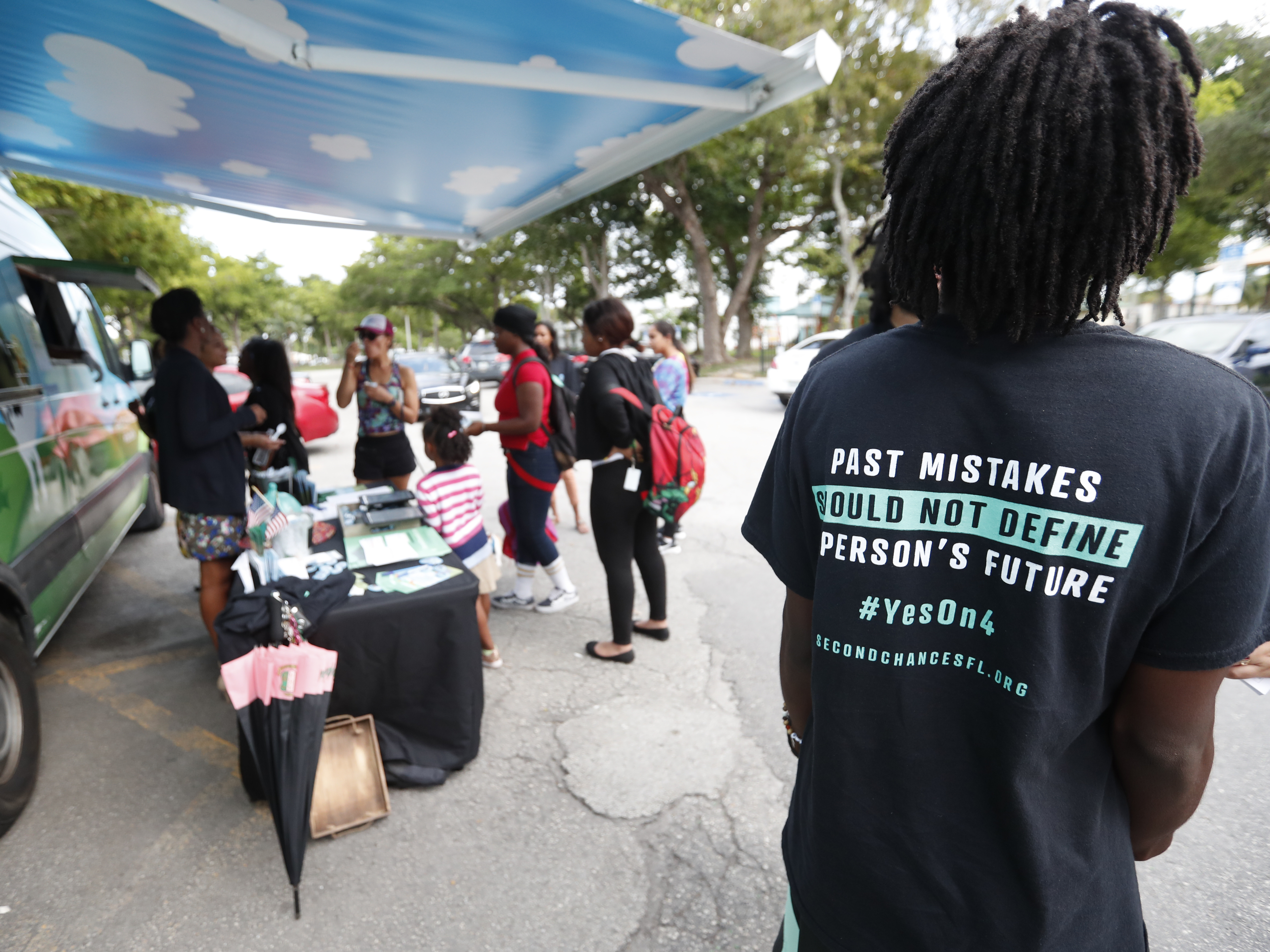 caption: The campaign for restoring voting rights to felons was resoundingly approved by Florida voters last November.