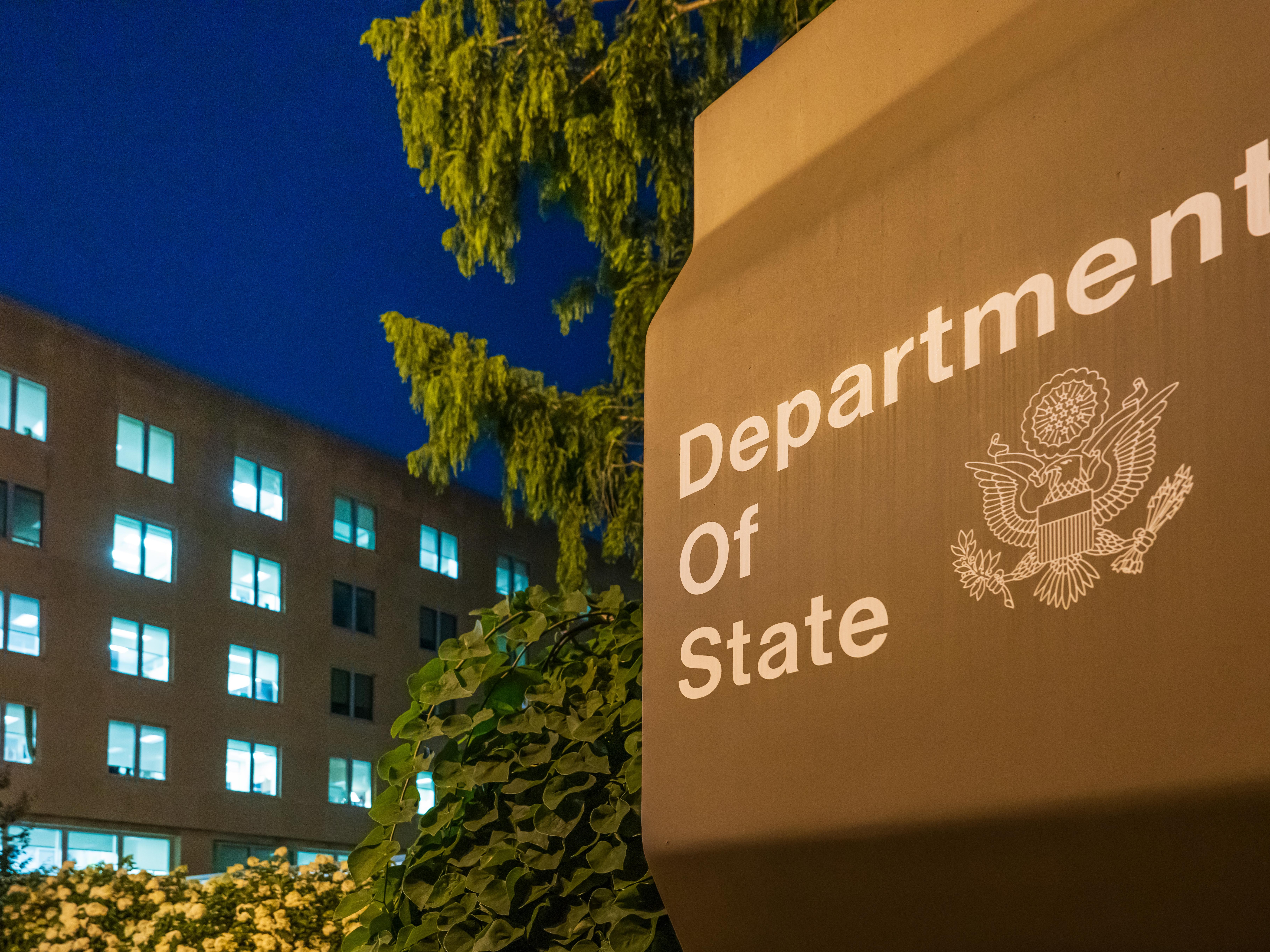 caption: The headquarters of the U.S. Department of State, whose headquarters in Washington, D.C. is pictured above.