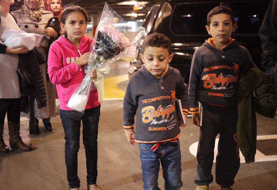 A Syrian refugee family arrives in Seattle in 2015