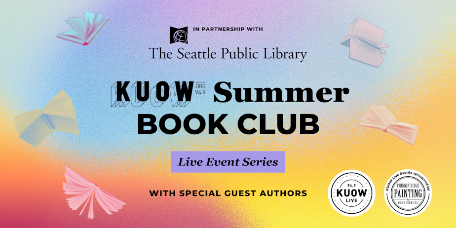 caption: The KUOW Book Club is partnering with Seattle Public Library for a summer reading series in 2025.