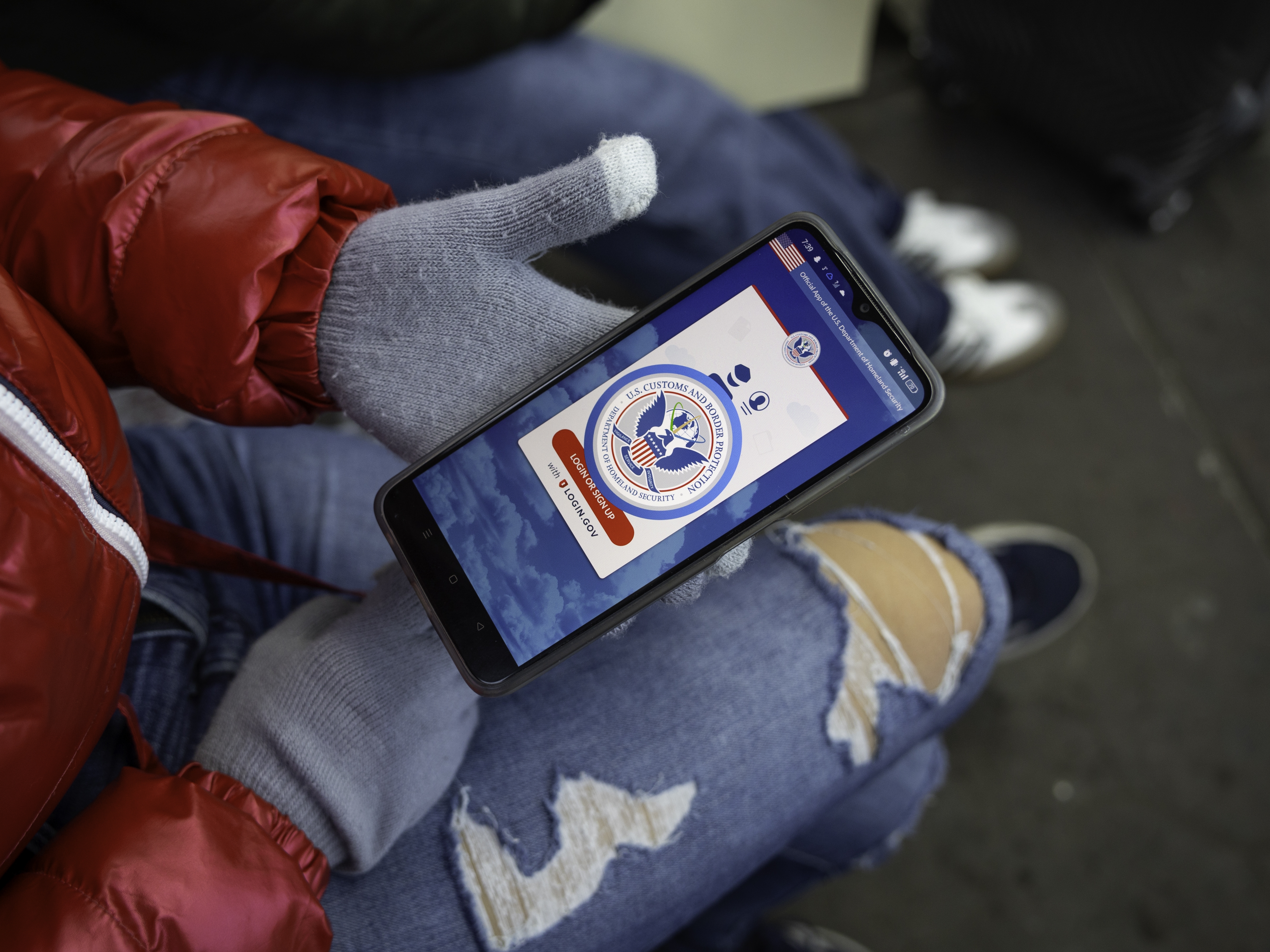 caption: The CBP One app was a central part of the Biden administration's strategy to relieve pressure at the U.S. border. It allowed migrants to schedule appointments at legal ports of entry instead of crossing into the U.S. illegally to seek asylum.