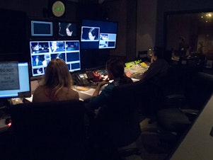 caption: One of the editing/control booths at KCTS 9.