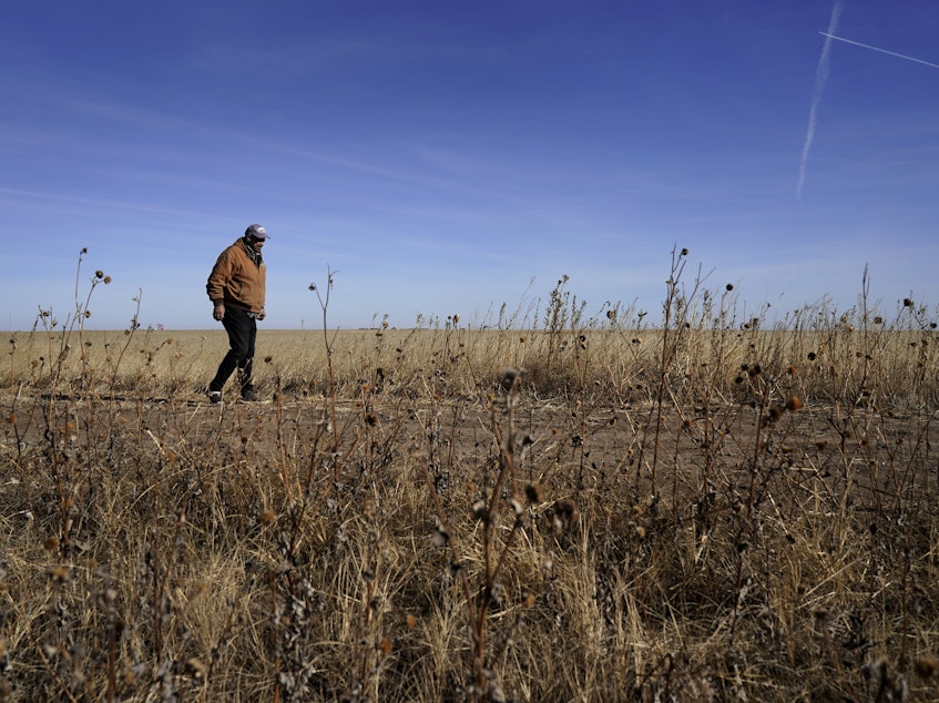 caption: Rod Bradshaw, pictured in January 2021, says he's the last Black farmer in Hodgeman County, Kan. Agriculture Secretary Tom Vilsack talked with NPR about debt relief coming for Black farmers.