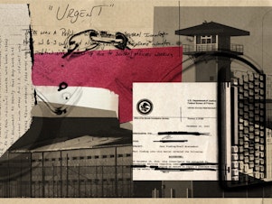 caption: More than a dozen prisoners at Thomson prison in Illinois claimed in a letter that guards were bribing them to attack the warden. The Marshall Project redacted some names in these documents to protect their identity.