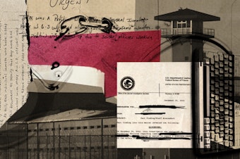 caption: More than a dozen prisoners at Thomson prison in Illinois claimed in a letter that guards were bribing them to attack the warden. The Marshall Project redacted some names in these documents to protect their identity.