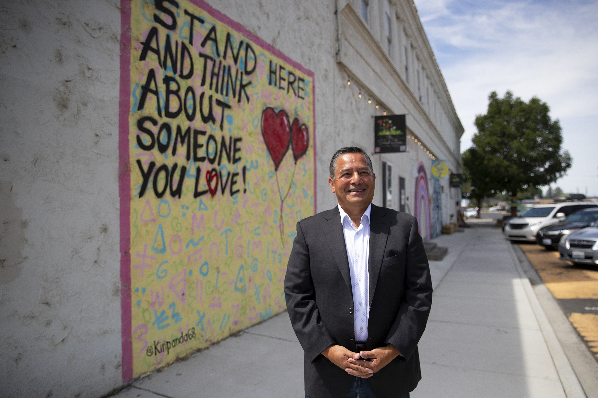 caption: Washington state representative Alex Ybarra is portrayed on Friday, July 18, 2025, in Quincy, Washington. 
