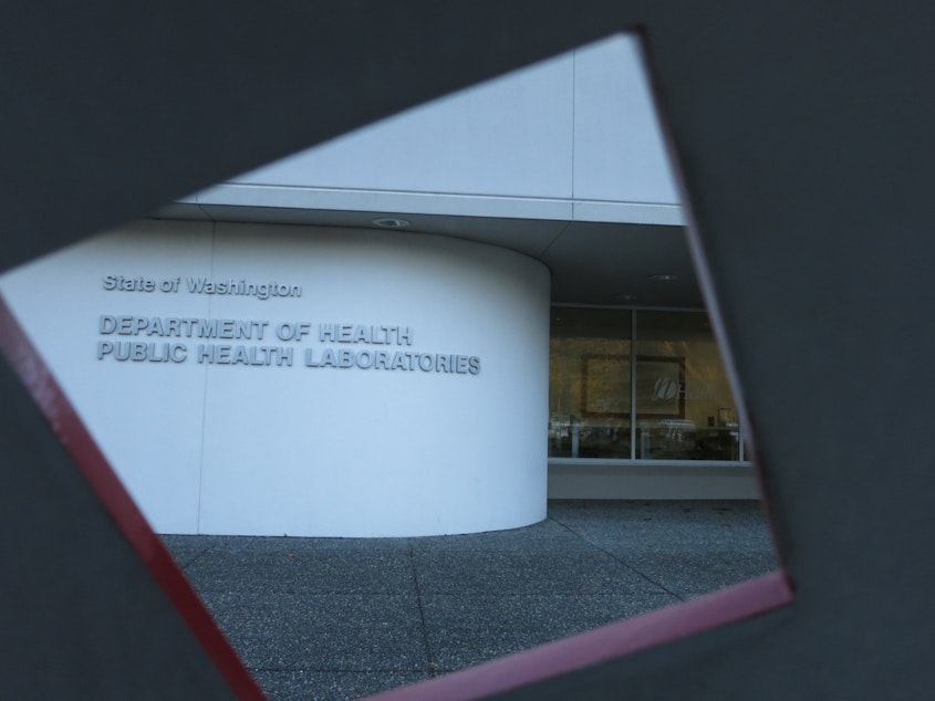 caption: The Washington State Department of Health public health lab in Shoreline, Wash. 