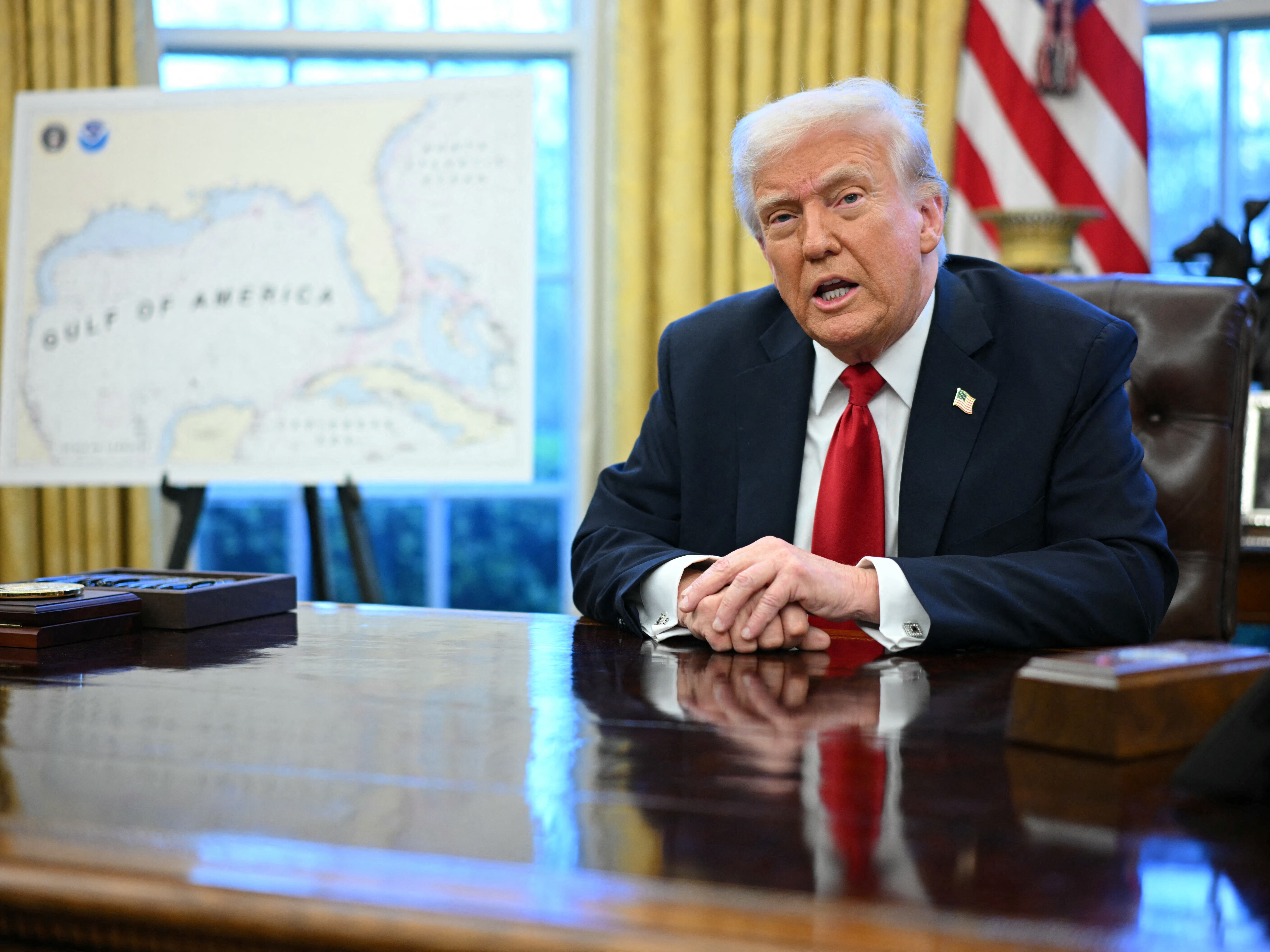 caption: President Trump announces tariffs on auto imports in the Oval Office of the White House in Washington on Wednesday. Since returning to the presidency in January, Trump has already imposed tariffs on imports from major US trading partners Canada, Mexico and China -- as well as a 25 percent duty on steel and aluminum imports. The move is set to fuel tensions with trading partners ahead of further promised levies next week.
