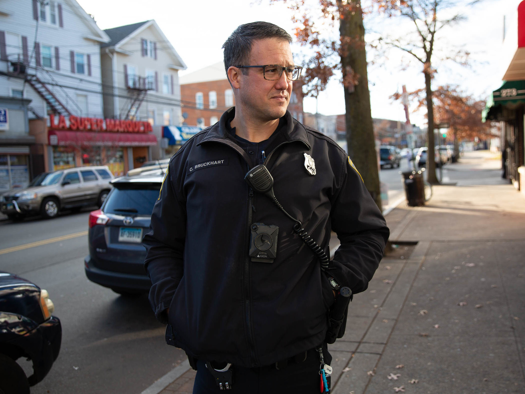 caption: On one fall morning, Bruckhart handled about a half-dozen calls ... so many he cannot keep count.