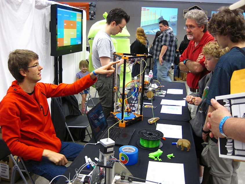 caption: Seattle Mini Maker Faire in 2013.
