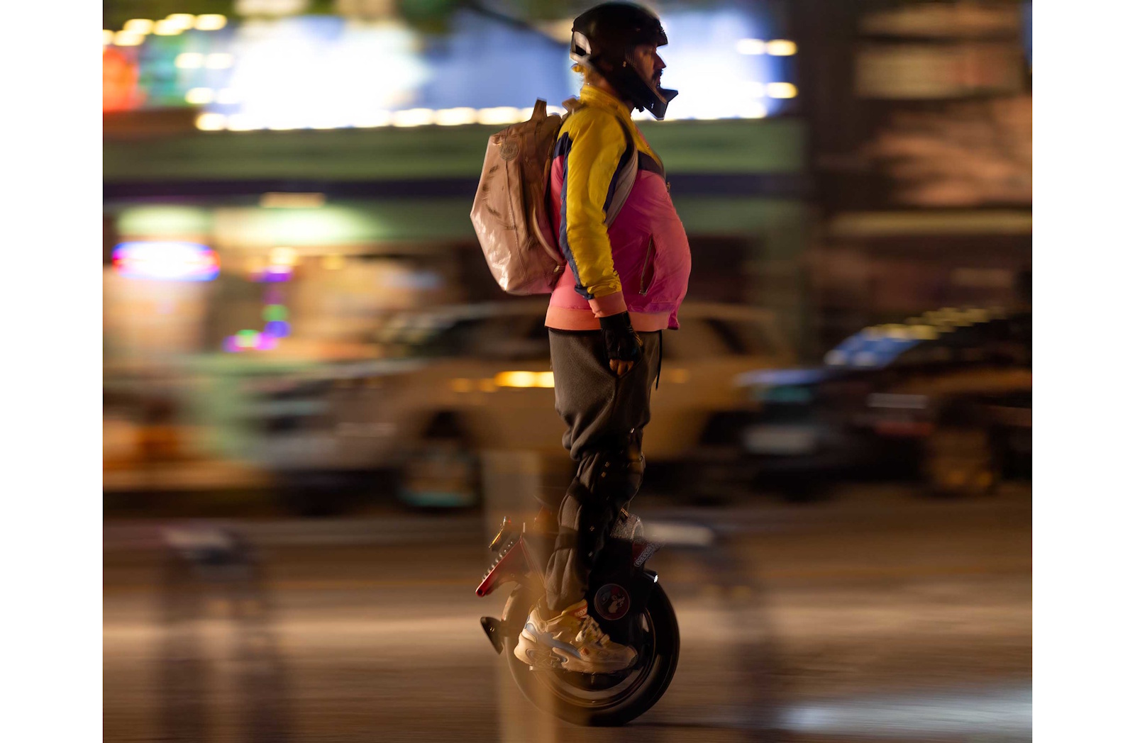 caption: Commuter in Austin, December 2025