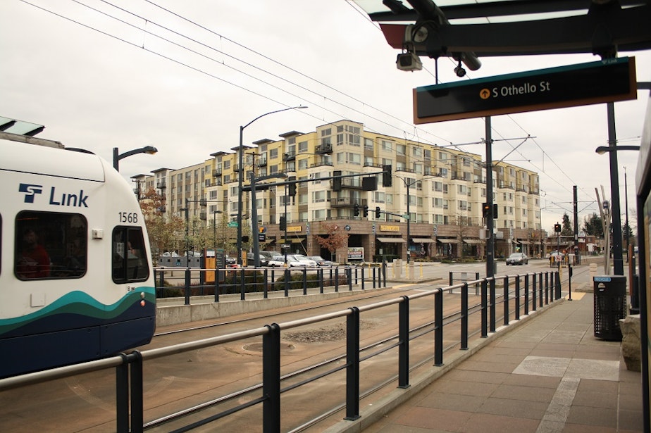 caption: The neighborhood around Othello station in south Seattle.
