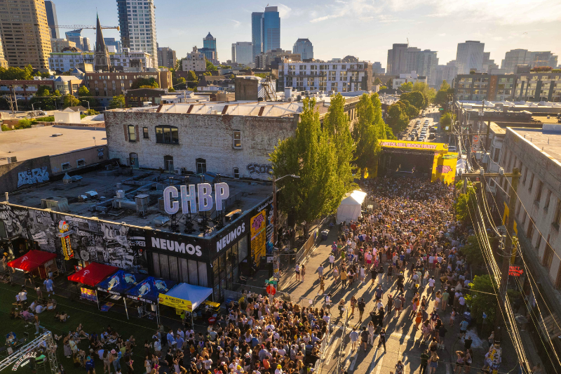 caption: The Capitol Hill Block Party takes over the streets in Seattle's Capitol Hill in 2023. 